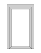 Vitrage plein : 1 vitrage